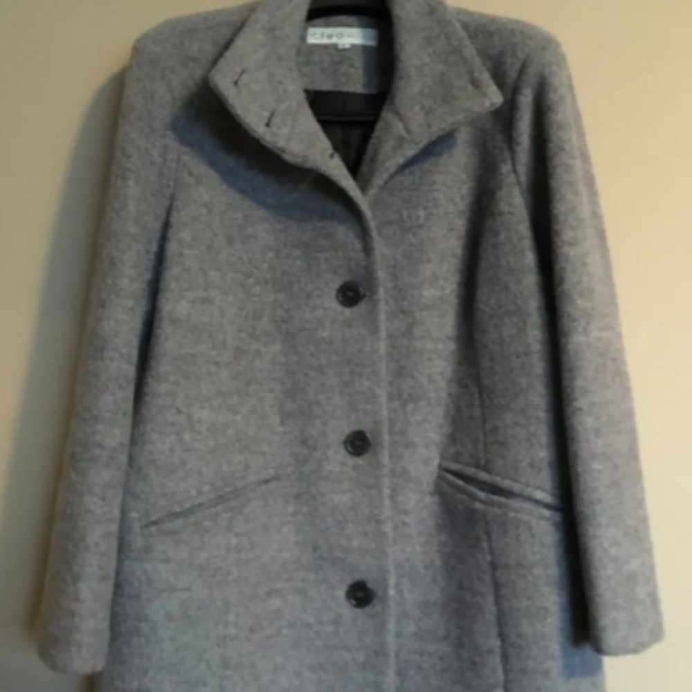 Petite Wool Blend Relaxed Fit Coat - size XXL / 18 - Picture 5 of 11